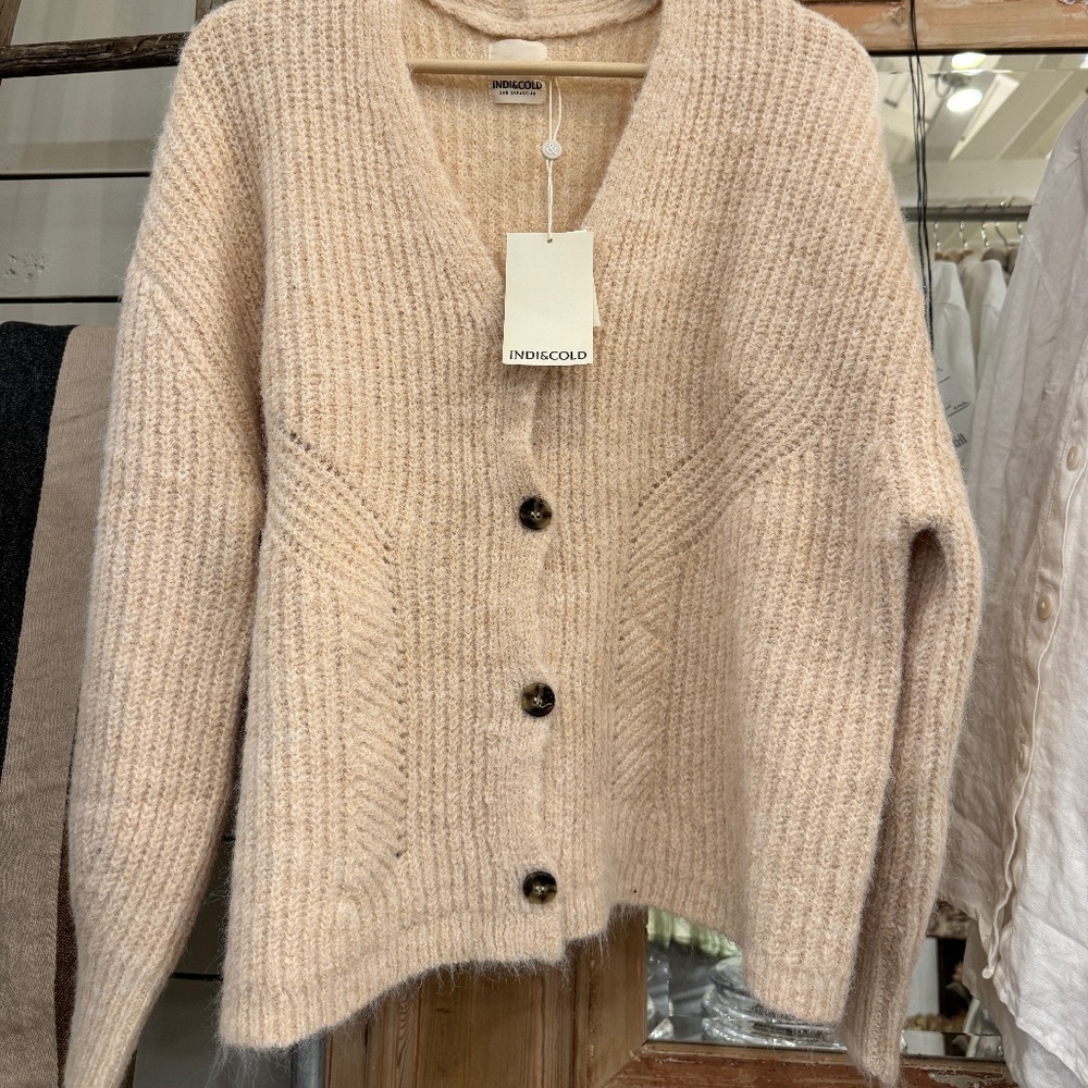 Indi & Cold Wool Blend Cardigan